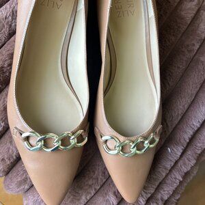 Naturalizer Becca Low-heel Pointed Toe Flats, Size 10, Color:English Tea Leather